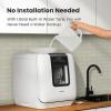 imageCOMFEE Countertop Dishwasher Portable Dishwasher with 6L Builtin Water Tank Mini Dishwasher with More Space Inside 7 Programs UV Hygieneampamp Auto Door Open for Apartments Dormsampamp RVs WhiteWhole White
