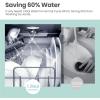 imageCOMFEE Countertop Dishwasher Portable Dishwasher with 6L Builtin Water Tank Mini Dishwasher with More Space Inside 7 Programs UV Hygieneampamp Auto Door Open for Apartments Dormsampamp RVs WhiteWhole Black
