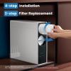 imageCOMFEE Reverse Osmosis System 1000 GPD 31 Pure to Drain Tankless RO System Under Sink Water Filter System Smart LED Faucet TDS Reduction Automatic Flushing USA Tech Support