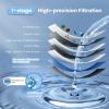 imageCOMFEE Reverse Osmosis System 400 GPD 151 Pure to Drain Tankless RO System NSF Standards TDS Reduction USA Tech Support Under Sink Water Filter System with Brushed Nickel Faucet400GDP