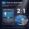 imageCOMFEE Reverse Osmosis System 800 GPD 21 Pure to Drain Tankless RO System Under Sink Water Filter System Smart LED Faucet TDS Reduction Automatic Flushing USA Tech Support