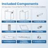 imageComfee CVP30W4AST 30 Inch DuctlessDucted Convertible Pyramid 350 CFM Wall Mount Vent Stainless Steel Kitchen 3 Speed Exhaust Fan 5Layer Aluminum Permanent Filters Two LED Lights Range Hood350 CFM Button Control