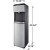imageComfee Ozone SelfCleaning Bottom Loading Water Cooler Quick Cooling Water Dispenser with 3 Temperature Settings Safety Child Lock Stainless SteelBottled ButtonControl