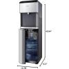imageComfee Ozone SelfCleaning Bottom Loading Water Cooler Quick Cooling Water Dispenser with 3 Temperature Settings Safety Child Lock Stainless SteelBottled ButtonControl