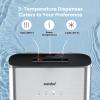 imageComfee Ozone SelfCleaning Bottom Loading Water Cooler Quick Cooling Water Dispenser with 3 Temperature Settings Safety Child Lock Stainless SteelBottled ButtonControl