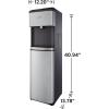 imageComfee Ozone SelfCleaning Bottom Loading Water Cooler Quick Cooling Water Dispenser with 3 Temperature Settings Safety Child Lock Stainless SteelBottled TouchControl