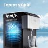 imageComfee UV selfcleanning Bottleless Water Cooler Quick Cooling Water Dispenser with 3 Temperature Settings Safety Child Lock Stainless Steel