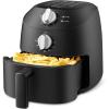 imageCOMFEE Compact 22 Quart Air Fryer with 12 Menu Options Adjustable Timer ampamp Temperature Control 180400 degrees F DishwasherSafe Nonstick Fry Basket with Stainless Steel Finish