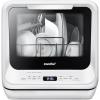 imageCOMFEE Countertop Dishwasher Portable Dishwasher with 6L Builtin Water Tank Mini Dishwasher with More Space Inside 7 Programs UV Hygieneampamp Auto Door Open for Apartments Dormsampamp RVs WhiteWhite