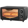 imageCOMFEE Toaster Oven Countertop Small Toaster Ovens Combo 4 slice Mini Oven for 9quot Pizza Compact Oven 2 Racks for Toast Bake Broil 950W Black CTOE101ABK4 Slice Black