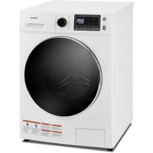 imageCOMFEE 24quot Washer and Dryer Combo 27 cuft 26lbs Washing Machine Steam Care Overnight Dry No Shaking Front Load FullAutomatic Machine Dorm WhiteWashing Machine