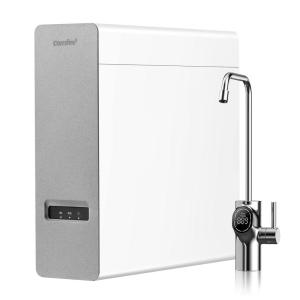 imageCOMFEE Reverse Osmosis System 800 GPD 21 Pure to Drain Tankless RO System Under Sink Water Filter System Smart LED Faucet TDS Reduction Automatic Flushing USA Tech Support