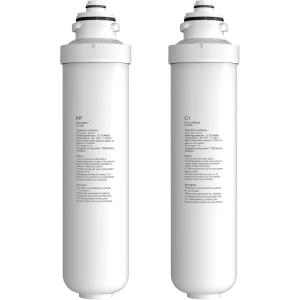 imageComfee POUF Filter 2 Stage Replacement Filters For All Comfee Bottleless Water Coolers Pack of 1 PP Filter and 1 Activated Carbon Filter