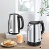 imageCOMFEE 17L Stainless Steel Electric Tea Kettle BPAFree Hot Water Kettle Electric with LED Light Auto ShutOff and BoilDry Protection 1500W Fast Boil Electric KettleSilver