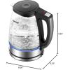 imageCOMFEE 17L Stainless Steel Electric Tea Kettle BPAFree Hot Water Kettle Electric with LED Light Auto ShutOff and BoilDry Protection 1500W Fast Boil Electric KettleTransparent Digital