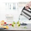 imageCOMFEE 17L Stainless Steel Electric Tea Kettle BPAFree Hot Water Kettle Electric with LED Light Auto ShutOff and BoilDry Protection 1500W Fast Boil Electric KettleSilver
