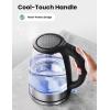 imageCOMFEE 17L Stainless Steel Electric Tea Kettle BPAFree Hot Water Kettle Electric with LED Light Auto ShutOff and BoilDry Protection 1500W Fast Boil Electric KettleBlack