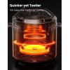 imageCOMFEE 9in1 Electric Pressure Cooker 13 Presets Instant Multi Cooker Olla de Presion Slow Cooker Rice Cooker Steamer Saut Yogurt Maker NonStick Pot 6 Quart Black AluminumBlack