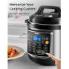 imageCOMFEE 9in1 Electric Pressure Cooker 14 Presets Instant Multi Cooker Olla de Presion NonStick Pot Yogurt Maker Rice Cooker Slow Cooker Saut Steamer 6 Quarts BlackBlack