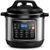 imageCOMFEE 9in1 Electric Pressure Cooker 14 Presets Instant Multi Cooker Olla de Presion NonStick Pot Yogurt Maker Rice Cooker Slow Cooker Saut Steamer 6 Quarts BlackBlack