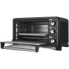 imageCOMFEE Mini 2Slice Toaster Oven Countertop toaster oven 2Knobs Easy to Control with Timer for Bake Broil Toast 1000W BlackWhite COB08AABK25 L