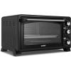 imageCOMFEE Mini 2Slice Toaster Oven Countertop toaster oven 2Knobs Easy to Control with Timer for Bake Broil Toast 1000W BlackWhite COB08AABK25 L