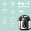 imageCOMFEE Pressure Cooker 6 Quart with 12 Presets MultiFunctional Programmable Slow Cooker Rice Cooker Steamer Saut pan Egg Cooker Warmer and More