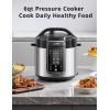 imageCOMFEE Pressure Cooker 6 Quart with 13 Cooking Functions Olla de Presion NonStick Pot Yogurt Maker Rice Cooker Slow Cooker Saut Steamer Healthy Ceramic Inner PotBlack