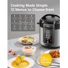 imageCOMFEE Pressure Cooker 6 Quart with 13 Cooking Functions Olla de Presion NonStick Pot Yogurt Maker Rice Cooker Slow Cooker Saut Steamer Healthy Ceramic Inner PotBlack