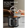 imageCOMFEE Pressure Cooker 6 Quart with 13 Cooking Functions Olla de Presion NonStick Pot Yogurt Maker Rice Cooker Slow Cooker Saut Steamer Healthy Ceramic Inner PotBlack