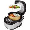 imageCOMFEE Rice Cooker 12 Cups Cooked6 Cups Uncooked Portable NonStick Rice Maker Japanese Rice Cooker with Fuzzy Logic Technology 24Hour Timer Delay 11 Presets Steamer Fast Rice Cooker Grain Cooker BlackBlack