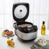 imageCOMFEE Rice Cooker 12 Cups Cooked6 Cups Uncooked Portable NonStick Rice Maker Japanese Rice Cooker with Fuzzy Logic Technology 24Hour Timer Delay 11 Presets Steamer Fast Rice Cooker Grain Cooker BlackBlack