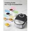 imageCOMFEE Rice Cooker 12 Cups Cooked6 Cups Uncooked Portable NonStick Rice Maker Japanese Rice Cooker with Fuzzy Logic Technology 24Hour Timer Delay 11 Presets Steamer Fast Rice Cooker Grain Cooker BlackBlack
