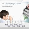 imageCOMFEE Stainless Steel Electric Kettle 17 Liter Tea Kettle Electric ampamp Hot Water Kettle 1500W Fast Boil with LED Light Auto ShutOff and BoilDry Protection