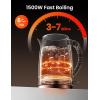 imageCOMFEE Stainless Steel Electric Kettle Temperature Control with 6 Presets 1Hr Keep Warm Kettle Water Boiler 17 Litres 1500W with Viewing Window AutoOff and BoilDry Protection