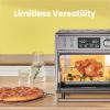 imageCOMFEE Toaster Oven Air Fryer Combo 12in1 Air Fryer Oven with Rotisserie 6 Slice Toast 12 Pizza Double Layer Countertop Convection 25L264QT Precise Temp Control 6 Accessories