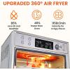 imageCOMFEE Toaster Oven Air Fryer Combo 12in1 Air Fryer Oven with Rotisserie 6 Slice Toast 12 Pizza Double Layer Countertop Convection 25L264QT Precise Temp Control 6 Accessories
