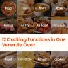 imageCOMFEE Toaster Oven Air Fryer Combo 12in1 Air Fryer Oven with Rotisserie 6 Slice Toast 12 Pizza Double Layer Countertop Convection 25L264QT Precise Temp Control 6 Accessories