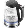 imageCOMFEE 17L Stainless Steel Electric Tea Kettle BPAFree Hot Water Kettle Electric with LED Light Auto ShutOff and BoilDry Protection 1500W Fast Boil Electric KettleTransparent Digital