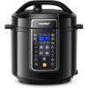 imageCOMFEE 9in1 Electric Pressure Cooker 14 Presets Instant Multi Cooker Olla de Presion NonStick Pot Yogurt Maker Rice Cooker Slow Cooker Saut Steamer 6 Quarts BlackBlack