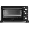 imageCOMFEE Mini 2Slice Toaster Oven Countertop toaster oven 2Knobs Easy to Control with Timer for Bake Broil Toast 1000W BlackWhite COB08AABK25 L