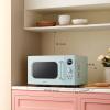 imageCOMFEE CMM091AGN Retro Microwave with Multistage Cooking 9 Preset Menus and Kitchen Timer Mute Function ECO Mode LED digital display 09 cuft 900W Green09 CuFt Green