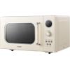 imageCOMFEE CMM091AGN Retro Microwave with Multistage Cooking 9 Preset Menus and Kitchen Timer Mute Function ECO Mode LED digital display 09 cuft 900W Green09 CuFt Apricot