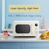 imageCOMFEE CMM091AGN Retro Microwave with Multistage Cooking 9 Preset Menus and Kitchen Timer Mute Function ECO Mode LED digital display 09 cuft 900W Green09 CuFt Apricot
