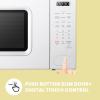 imageCOMFEE CMOC20M1WH Retro Microwave with 11 power levels Fast Multistage Cooking Turntable Reset Function Kitchen Timer Speedy Cooking WeightTime Defrost Memory function Children Lock 700WModern White