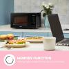 imageCOMFEE CMOC20M1WH Retro Microwave with 11 power levels Fast Multistage Cooking Turntable Reset Function Kitchen Timer Speedy Cooking WeightTime Defrost Memory function Children Lock 700WModern Black