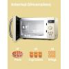 imageCOMFEE CMOC20M1WH Retro Microwave with 11 power levels Fast Multistage Cooking Turntable Reset Function Kitchen Timer Speedy Cooking WeightTime Defrost Memory function Children Lock 700WApricot