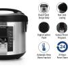 imageCOMFEE Rice Cooker 10 cup Uncooked20 cup Cooked  Rice Maker Steamer Saute Steamer and Warmer 52 QT Large Capacity Brown Rice Quinoa and Oatmeal 8 OneTouch Programs10 Cups Uncooked