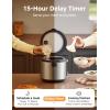 imageCOMFEE Rice Cooker 10 cup Uncooked20 cup Cooked  Rice Maker Steamer Saute Steamer and Warmer 52 QT Large Capacity Brown Rice Quinoa and Oatmeal 8 OneTouch ProgramsBasic4 Cups Uncooked