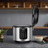 imageCOMFEE Rice Cooker 10 cup Uncooked20 cup Cooked  Rice Maker Steamer Saute Steamer and Warmer 52 QT Large Capacity Brown Rice Quinoa and Oatmeal 8 OneTouch ProgramsBasic10 Cups Uncooked